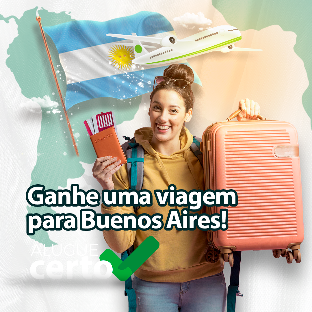 Ganhe uma viagem a Buenos Aires da AlugueCerto